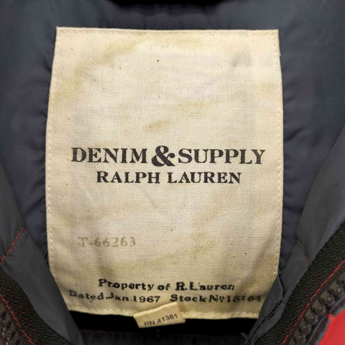 デニムアンドサプライ ラルフローレン DENIM & SUPPLY RALPH LAUREN ダブルジップ ナイロン  ダウンベスト メンズ import:M
